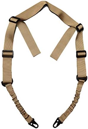 Tacticon 2-Point Rifle Sling | Combat Veteran Owned | Easy Adjustable 500D Nylon Gun Slings for Rifles Shotguns and Crossbows | Outdoors Shooting Hunting (FDE Tan (1-Pack))