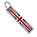 Flag Keychain Tag with Key Ring, EDC for Motorcycles, Scooters, Cars and Gifts (United Kingdom)