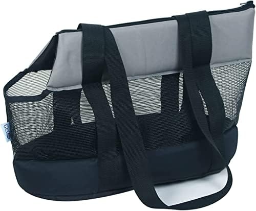 SoGuDio Dog Carrier or Pet Carrier,Cat Sling Bag,Portable Backpack,Hands Free,Breathable Mesh,The Floor Mat is Detachable-Black||S