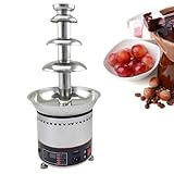 SHEUAO Schokoladenbrunnen 4/5/6/7 Schokofondue Edelstahl Schokoladenfontäne 300W Bis Zu 3/4/6/8 Kg...