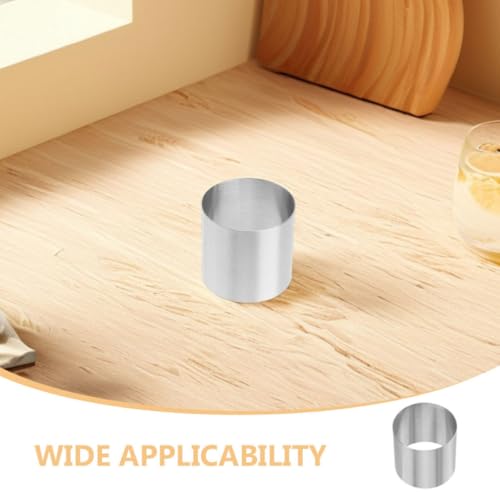 Moldes redondos de acero inoxidable con fácil desmoldeo para tartas perfectas sin romperse 8