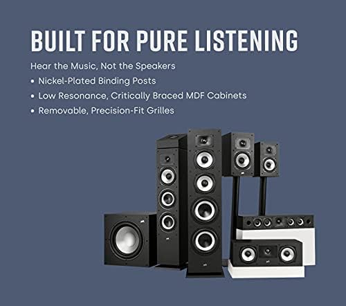 POLK AUDIO Monitor XT90 Dolby Atmos Certified Height Speaker, Premium 3D Sound, Dolby Atmos Certified & DTS:X Compatible, Height Channel, Pair of 2