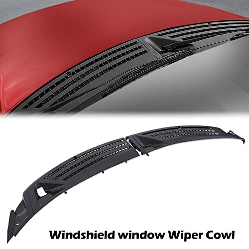 Pit66 Outer Windshield Window Wiper Cowl Cover Panel, Compatible With Ford 2004 2005 2006 2007 2008 F150 Left+Right Side #TOP2