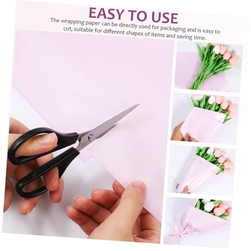 Papier de soie rose DOITOOL pour empaquetage de bouquets de fleurs - 6