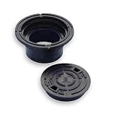 Varile DN160-DN200 adapter pokrywy włazu kontrolnego, czarna nasadka rury, pokrywa do rury pionowej, obciążenie do 3 ton