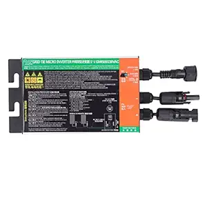 Grid Tie Inverter, 500W MPPT Pure Sine Wave Inverter DC24-40V Solar Input AC180V-280V Output Grid Connected Durable Waterproof IP55 Solar Inverter Micro Inverter for Solar Panel