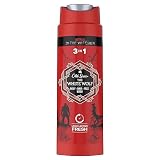 Old Spice The White Wolf Duschgel und Shampoo für Männer 250ml, The Witcher Limited Edition, 3-in-1 Körper-Haare-Gesicht, Langanhaltende Frische