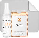 K&F CONCEPT Nettoyeur de lunette, Spray nettoyant d'écran & Clou en microfibre, Kit de nettoyage pour lunettes, Appareils photo, Lentille, Téléphones, PC, Électronique. Formule nettoyante en verre doux. Qualité premium, sécurité des lentilles