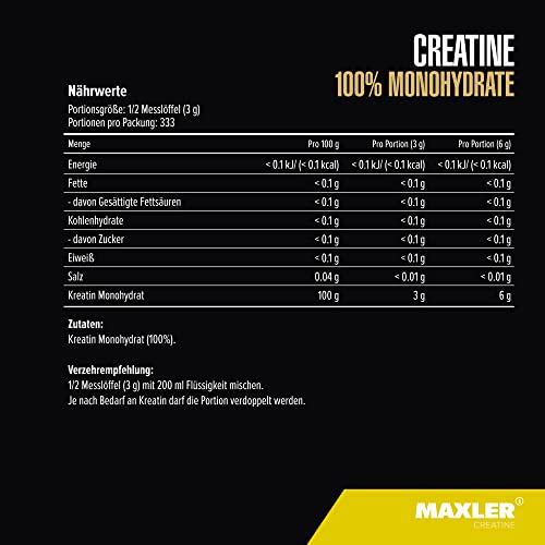 Creatine Monohydrate (1000g) Unflavoured - Image 5