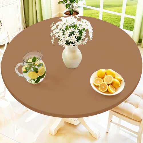 Moosfor Spandex Round Tablecloth, Fitted Table Cloth for 57"-68" Tables by Moosfor - Used condition - US$18.07