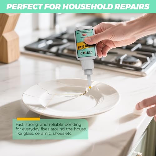 image for CYAFIXED Super Glue Gel, Clear Cyanoacrylate Adhesive for Plastic Meta