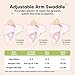 3-Pack Organic Baby Swaddle Sleep Sacks - Swaddles for Newborns, Infant 0-3 Months, Baby Girls, Boys, Soft & Snug Newborn Sleep Sack, Nursery Swaddling Blankets (Blossom, OS)
