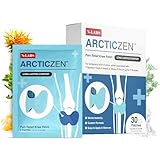 ArcticZen - Herbal Knee Pain Relief Patch - Organic Cooling Relief for Arthritis, Bone on Bone Pain & Joint Support - Extra Strength with Menthol, Camphor & Wormwood - 30 Knee Patches