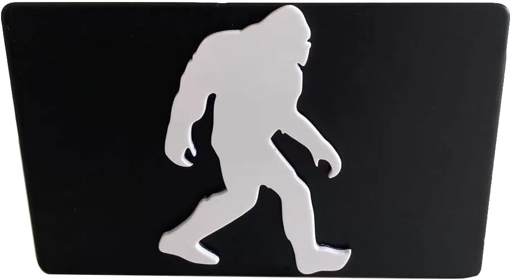 Custom 3D Metal Trailer Hitch Cover for 2'' Towing Rear Receiver Plug Cover Big Foot Sasquatch Emblem Cool Cars SUV Pickup Trucks Heavy Duty, TCG-550