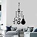Autocollants muraux en vinyle pour instruments de musique, décalcomanies jazz, festivals, studios de musique, adolescents, chambres, décorations de portes intérieures, fenêtres, autocollants 110x186cm
