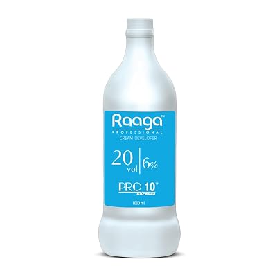 Raaga Professional Pro 10 Express Cream Developer | 20 Vol 6% (1000 ml) - Enhance Your Hair Color with Long-Lasting Resu