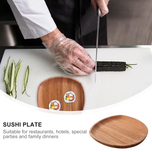 Bandeja Japonesa Irregular de Madera para Sushi y Snacks miniatura 3