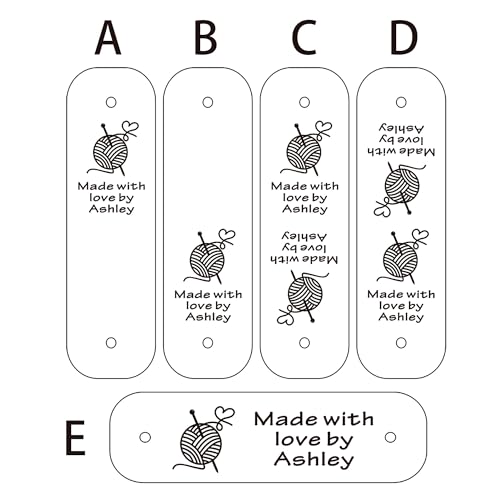 Personalized Leather Tags for Crochet Items, 10PCS Handmade Tags for Crochet, Leather Labels Handmade Tag Gifts for Crocheters, Knitting, DIY Crafts, Sewing, Crochet Knitting (Pink, 10PCS)