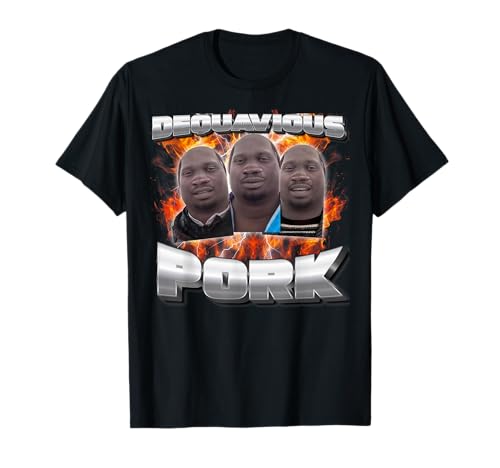 Dequavious Pork Meme Funny Memes Brainrot Memes Gen-Z Memes T-Shirt