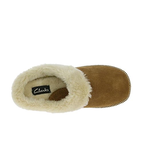 Clarks Womens Eschimese Sci Pantofole Tan