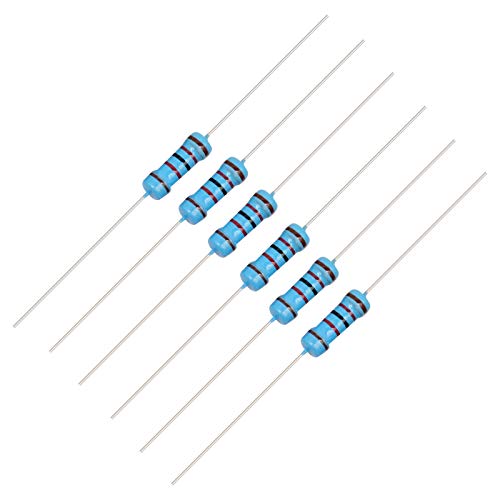 LARSEBEI 2600pcs Resistor Kit 130 Values 1 Ohm-3M Ohm 1/4w Resistors Assortment kit with Storage Box for DIY Projects and Experiments
