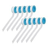 Unomor 10rolls Seam Sealer Automotive White Caulk Tape PTFE Pressure Gauge Tape for Home and Industrial Use