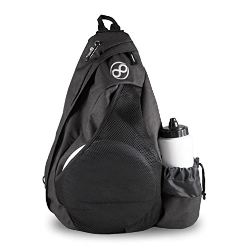 Infinite Discs Slinger Deluxe Disc Golf Backpack for Quick Disc Storage, 12 Discs in Your Bag (Charcoal Black)