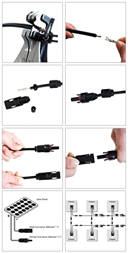 10x Conector Mc4 Painel Solar Fotovoltaico Energia (20pçs)