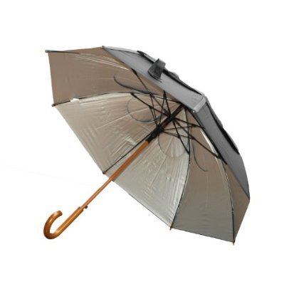 Gustbuster Classic 48-Inch Automatic Golf Umbrella (Sunblock Black Top/Silver Bottom) #TOP1