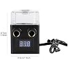 Computer PC Water Cooling Pump,Integrated Water Cooling Pump with Temperature Display + Detachable Water (Black)