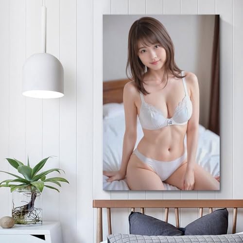 有村架純ポスター壁装飾キャンバス バスルーム ベッドルーム デコレーション油絵壁画素晴らしいギフト16x24inch(40x60cm) [4]