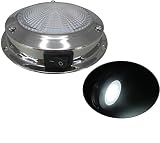 Pactrade Marine Boat Cool White LED Dome Light Stainless Steel Beautiful Accent with Rocker Switch,