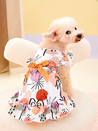 QWINEE Pet Princess Dress with Ruffle Sleeves #TOP28