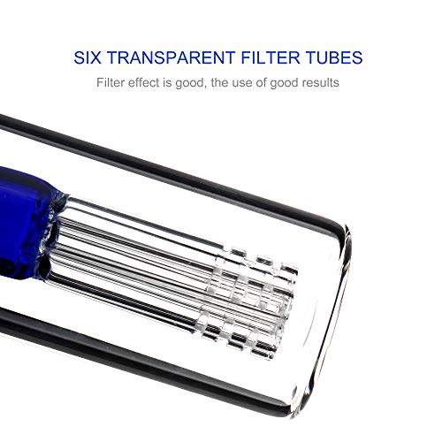 REANICE Glas Wasser Eisbong Vorkühler 18mm 35cm Grün Wasserpfeife Hookah Bubbler Bongs – Bild 5