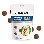 YuMOVE Max Strength Joint Supplement, Hip & Joint Aid with Glucosamine, Chondroitin, Green Lipped Mussel, Aged 8+, 60 Chews | Unflavoured