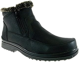Ferro Aldo Brixton Men's Rusi 02 Fur Lined Winter Snow Boots, Black, 12