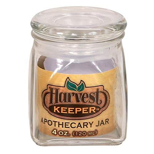 Harvest Keeper Glass Storage Apothecary Jar w/Sealed Lid - 4