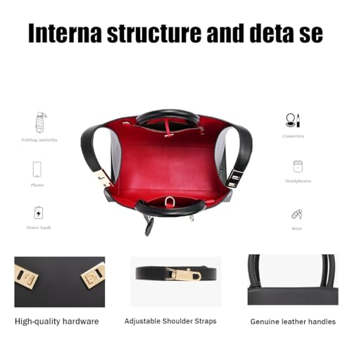 Shoulder BagsDesigner Leather Tote Bags for Women,Commuting Handbags with Removable Shoulder Strap,Shoulder Bag Purse3