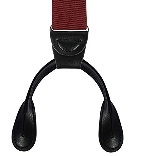 Tirantes elásticos ajustables para trajes de boda y eventos elegantes en color rojo 4