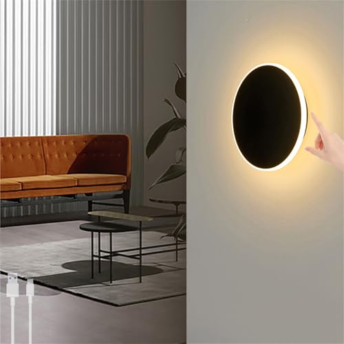 Lámpara de pared moderna LED con control táctil recargable para iluminación interior