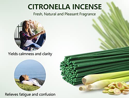 Lasenteur Citronella Incense, Citronella Incense Sticks, Lemongrass Citronella Stick With Citronella Oil, Citronella Incense For Indoor And Outdoor Garden Aromatherapy Fragrance #TOP1