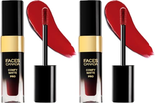 Image of FACESCANADA Comfy Matte Pro Liquid Lipstick - Rust Raisin 02, 5.5 ml | 10HR Longstay | Intense Color | Macadamia Oil & Olive Butter Infused | Lightweight Super Smooth | No Dryness | No Alcohol