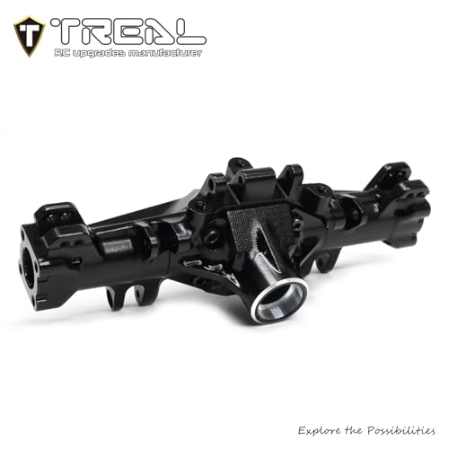 Image of TREAL Aluminum 7075 Axle Housing Set (1P) CNC Billet Machined Upgrades for 1 /18 Mini LMT(Black)