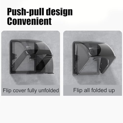 Miniatura 6 de Impermeable Tapa Enchufes, Tapa De Enchufe Para Interruptor, Cubierta Enchufe Autoadhesivo Transparente, Caja De Enchufe Transparente Cubierta, Para Enchufes De Baño, Cocina, Dormitorio