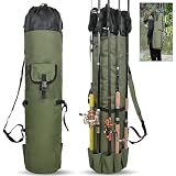 OROOTL Borsa da Pesca Sacca Porta Canne da Pesca Accessori Zaino Grande capacità Impermeabile Custodia per 6 Canne da Pesca