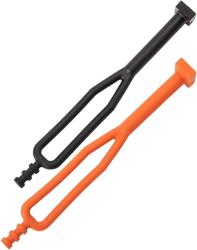 Tusk Kickstand Rubber Strap Pair Black & Orange Compatible with KTM 300 XC 2006-2019/300 XC-W 2019-2023/450 XC-W 2007-2016