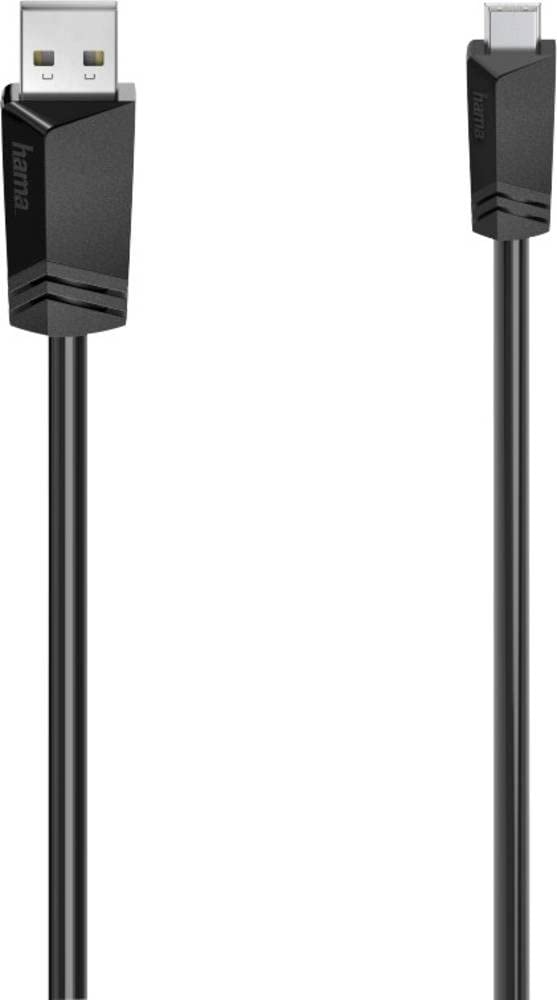 Hama 00200606 USB 2.0 USB-A Male USB-Mini-B Male Cable 1.5 m Black