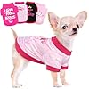 4 Pieces Dog Clothes for Small Dogs Girl Summer Spring Dog Shirts Cute Soft Chihuahua Yorkie Clothes Pet T-Shirt Breathable Puppy Cat Clothes Tiny Dog Outfit (X-Small)