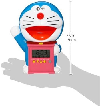 Seiko Clock Character Alarm Clock Doraemon Chattering Alarm Plastic Frame Jf374a