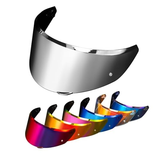 PSLER Visiera Casco per AGV New K3 (E2206),Solo per casco K3 taglia S/M/L - Visiera Colorata Accessori per Casco da Moto Ricambio(Argento)
